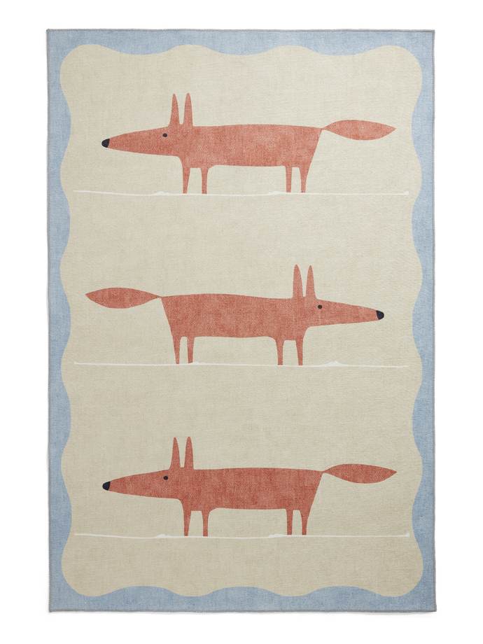 Scion Mr Fox Beige/Terra Washable rug
